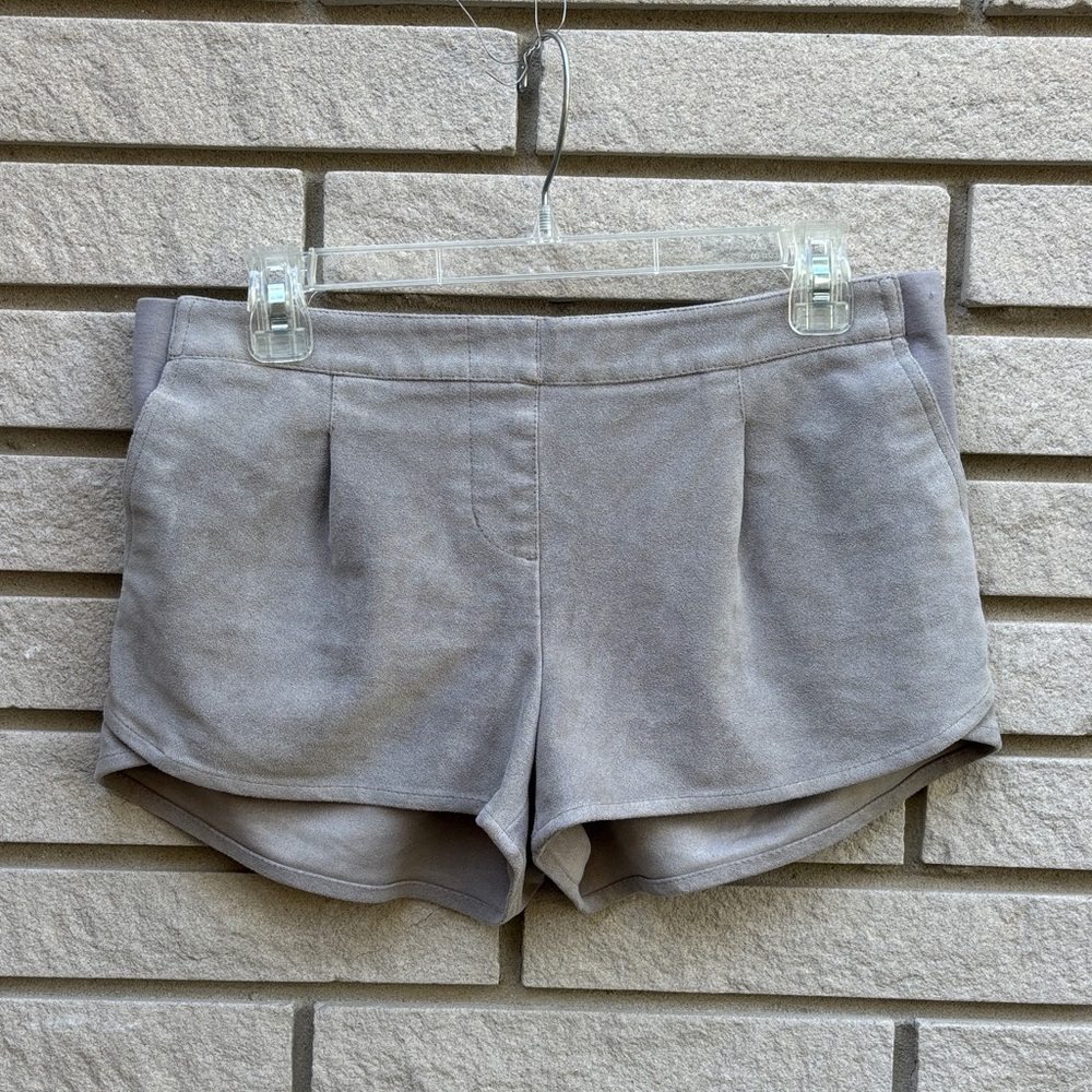 BCBG Maxazria "Phillipa" Vegan Suede Shorts Sz M
